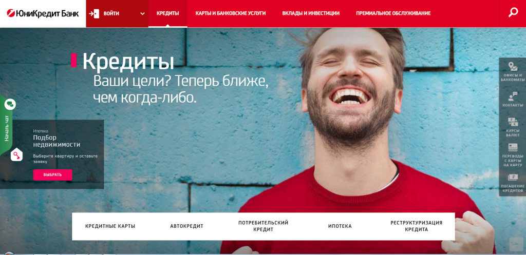 Юникредит банк продукты и услуги банка